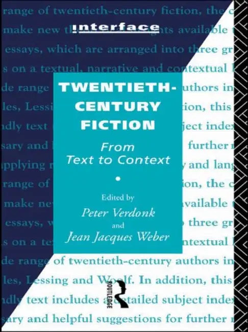 Twentieth-Century Fiction (English, Verdonk Peter) - Image 1 - BookBajar