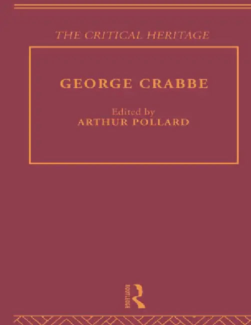 Buy George Crabbe (English, Pollard Arthur) Online at Best Price - BookBajar
