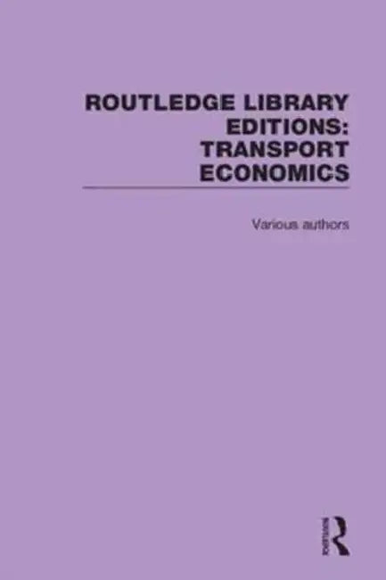 Buy Transport Economics (English) Online at Best Price - BookBajar