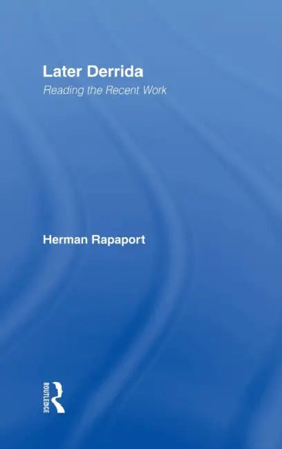 Buy Later Derrida (English, Herman Rapaport) Online at Best Price - BookBajar
