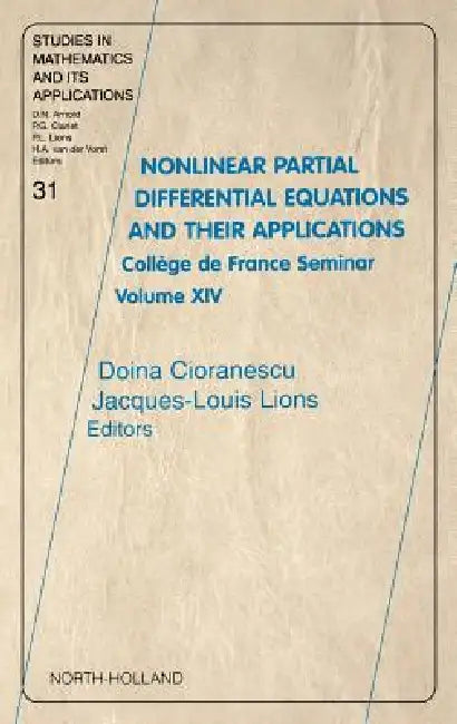 Buy Nonlinear Partial Differential Equations and Their Applications (English, Doina Cioranescu | Jaques-Louis Lions) Online at Best Price - BookBajar