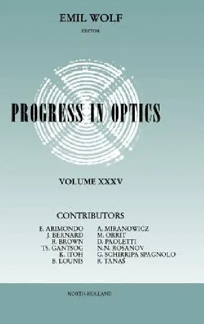 Buy Progress in Optics (English, Emil Wolf) Online at Best Price - BookBajar