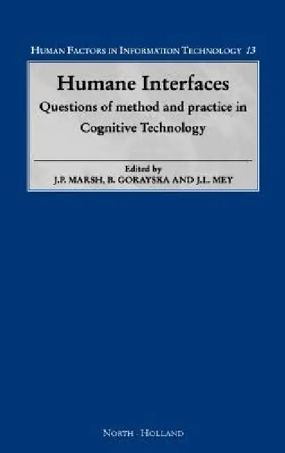 Buy Humane Interfaces (English, J. P. Marsh | B. Gorayska | J. L. Mey) Online at Best Price - BookBajar