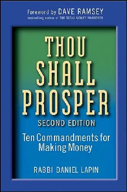 Buy Thou Shall Prosper (English, Daniel Lapin) Online at Best Price - BookBajar