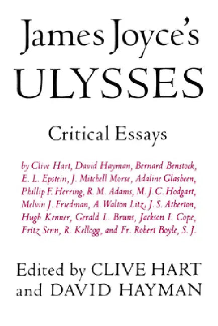 Buy James Joyce's Ulysses (English, Clive Hart | David Hayman) Online at Best Price - BookBajar