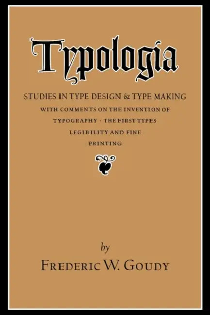 Buy Typologia (English, Frederic W. Goudy) Online at Best Price - BookBajar