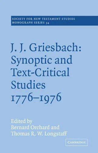 Buy J. J. Griesbach (English, Bernard Orchard | Thomas R. W. Longstaff | John Court) Online at Best Price - BookBajar