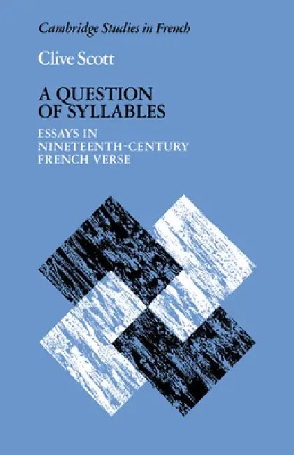 A Question of Syllables (English, Clive Scott | Michael Sheringham) - Image 1 - BookBajar