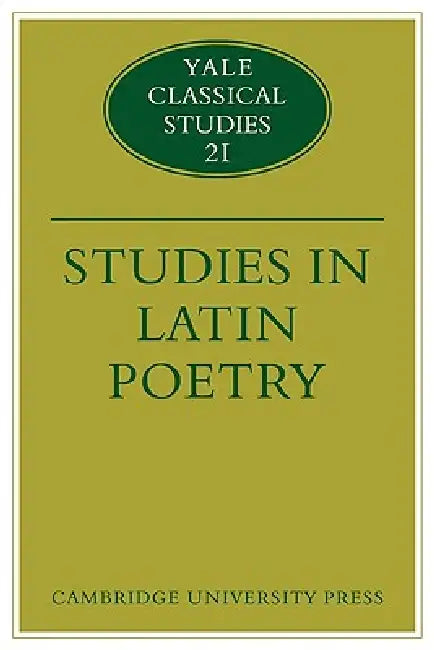 Studies in Latin Poetry (English, Christopher M. Dawson | Thomas Cole) - Image 1 - BookBajar