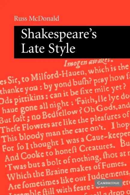 Buy Shakespeare's Late Style (English, Russ McDonald) Online at Best Price - BookBajar