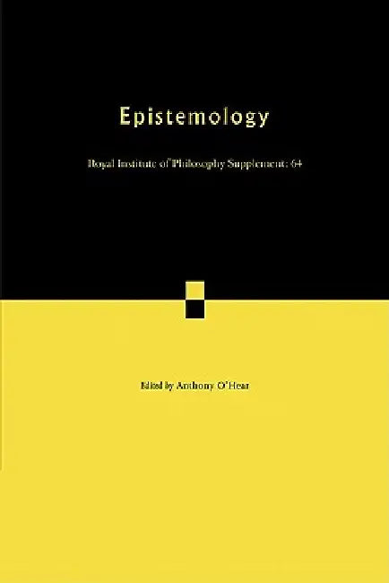 Epistemology (English, Anthony O'Hear) - Image 1 - BookBajar