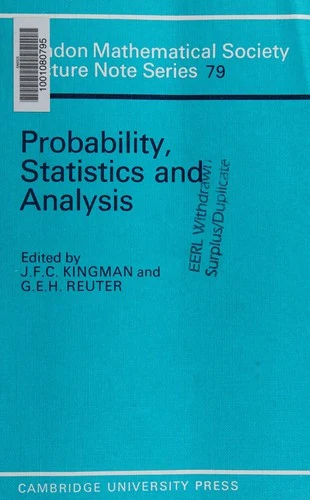 Buy Probability, Statistics and Analysis (English, J. F. C. Kingman | G. E. H. Reuter | N. J. Hitchin) Online at Best Price - BookBajar