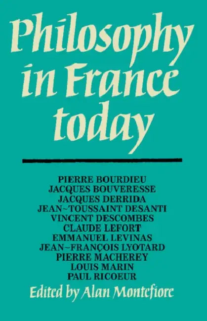 Buy Philosophy in France Today (English, Alan Montefiore) Online at Best Price - BookBajar