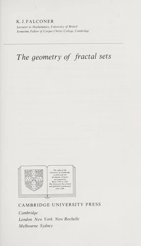 Buy The Geometry of Fractal Sets (English, Kenneth Falconer | K. J. Falconer | Falconer K. J.) Online at Best Price - BookBajar