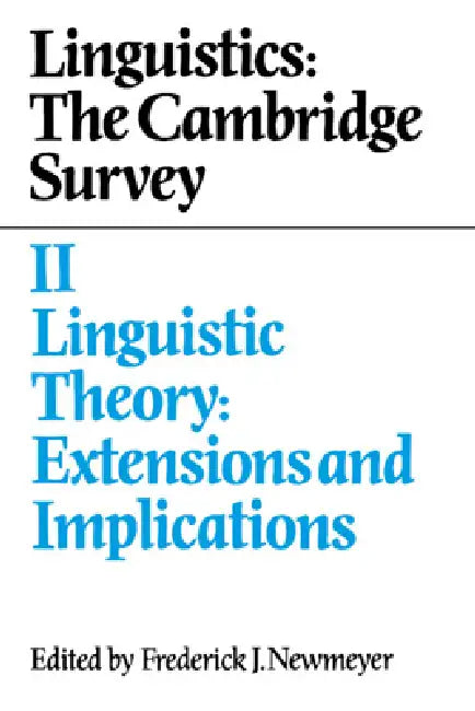 Buy Linguistics (English, Frederick J. Newmeyer) Online at Best Price - BookBajar