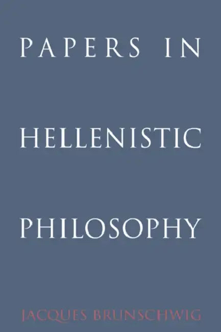 Buy Papers in Hellenistic Philosophy (English, Jacques Brunschwig | Brunschwig Jacques) Online at Best Price - BookBajar