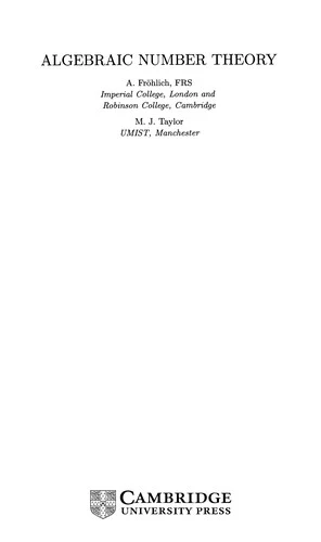Buy Algebraic Number Theory (English, A. Frohlich | M. J. Taylor) Online at Best Price - BookBajar