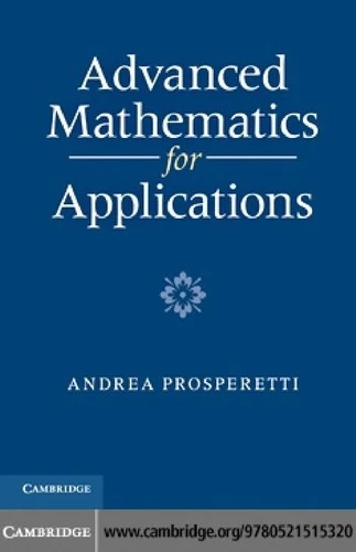 Buy Advanced Mathematics for Applications (English, Andrea Prosperetti) Online at Best Price - BookBajar