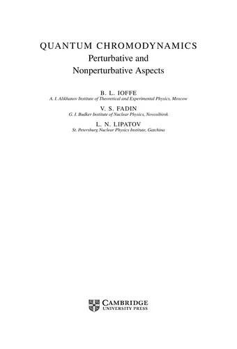 Buy Quantum Chromodynamics (English, B. L. Ioffe | V. S. Fadin | L. N. Lipatov) Online at Best Price - BookBajar