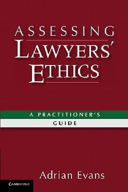 Buy Assessing Lawyers' Ethics (English, Adrian Evans) Online at Best Price - BookBajar