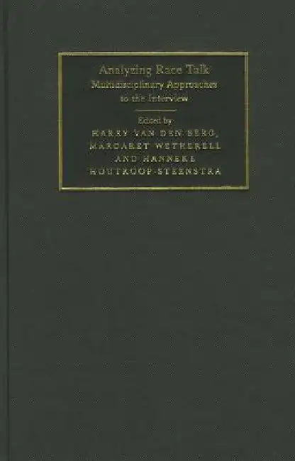Buy Analyzing Race Talk (English, Harry Van Den Berg | Margaret Wetherell | Hanneke Houtkoop-Steenstra) Online at Best Price - BookBajar