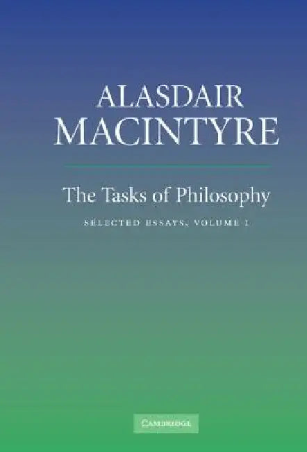 Buy The Tasks of Philosophy, Volume 1 (English, Alasdair MacIntyre) Online at Best Price - BookBajar