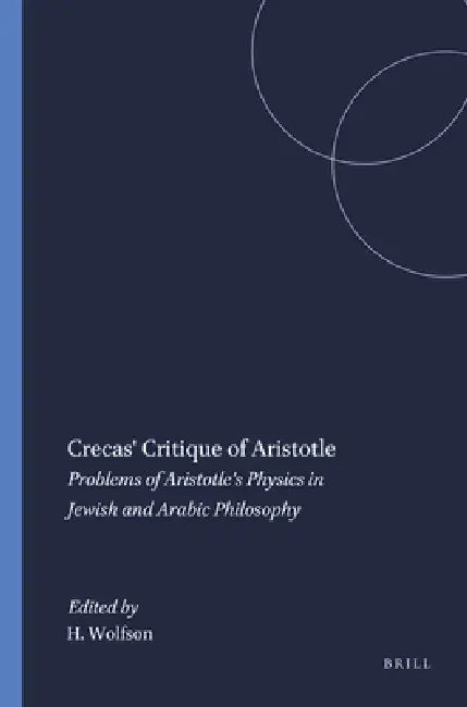 Crecas' Critique of Aristotle (English, Harry Wolfson) - Image 1 - BookBajar