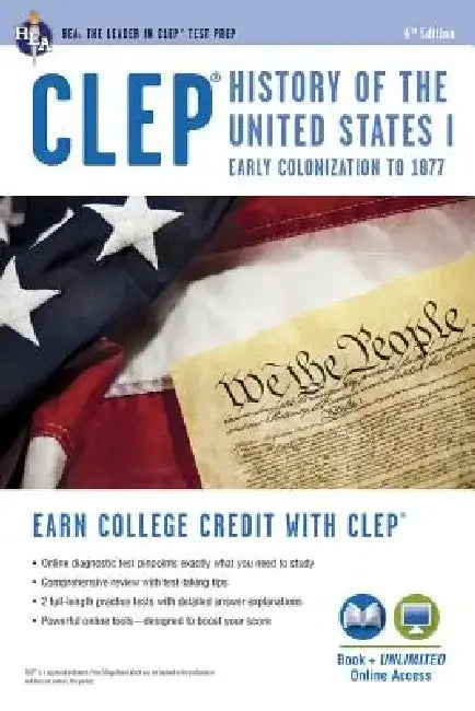 Buy Clep(r) History of the U.S. I Book + Online (English, Editors of Rea) Online at Best Price - BookBajar