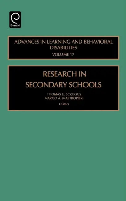 Buy Research in Secondary Schools (English, Thomas E. Scruggs | Margo a. Mastropieri) Online at Best Price - BookBajar