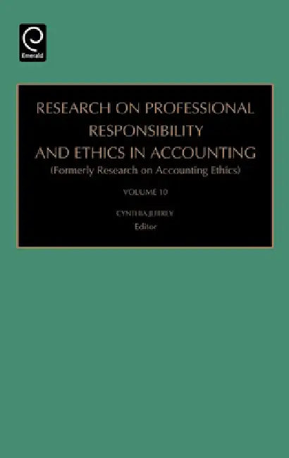 Buy Research on Professional Responsibility and Ethics in Accounting (English, Cynthia Jeffrey) Online at Best Price - BookBajar