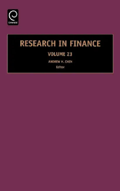 Buy Research in Finance (English, Andrew H. Chen) Online at Best Price - BookBajar