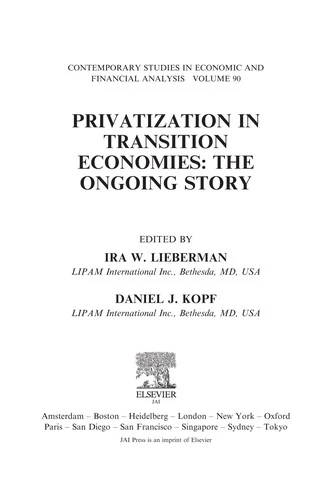 Buy Privatization in Transition Economies (English, Ira W. Lieberman | Daniel J. Kopf) Online at Best Price - BookBajar