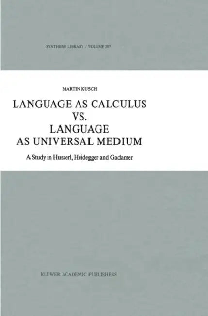 Buy Language as Calculus vs. Language as Universal Medium (English, Maren Kusch) Online at Best Price - BookBajar