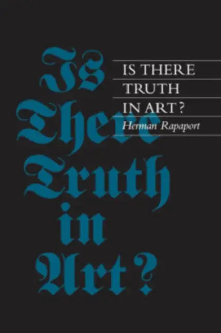 Buy Is There Truth in Art? (English, Herman Rapaport) Online at Best Price - BookBajar