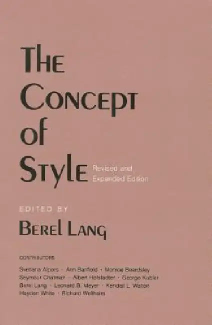 Buy The Concept of Style (English, Berel Lang) Online at Best Price - BookBajar