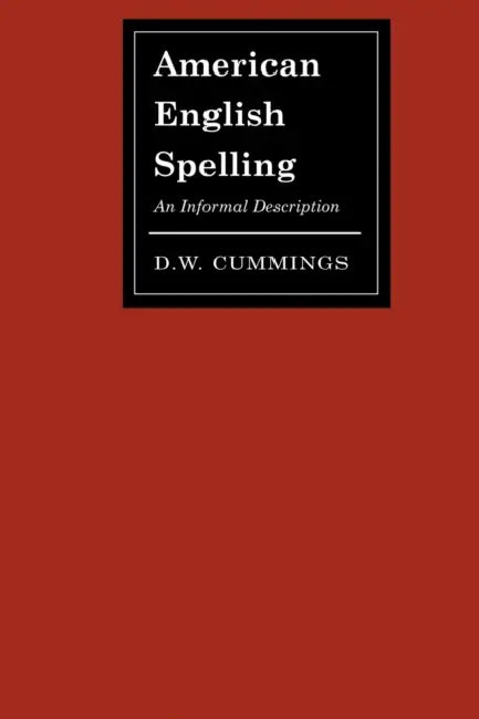 Buy American English Spelling (English, D. W. Cummings) Online at Best Price - BookBajar