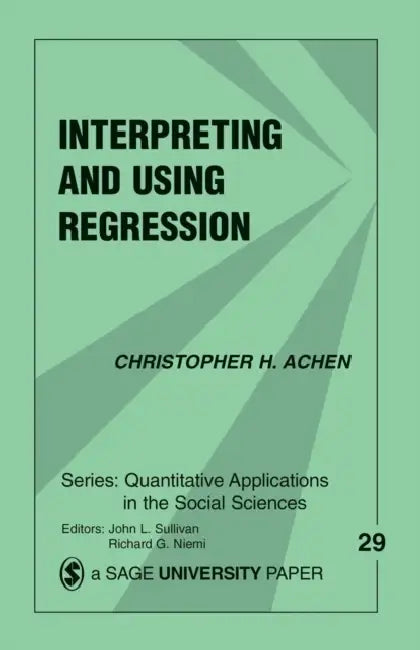 Buy Interpreting and Using Regression (English, Christopher H. Achen) Online at Best Price - BookBajar