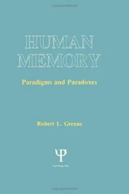 Buy Human Memory (English, Robert L. Greene) Online at Best Price - BookBajar