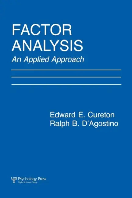 Buy Factor Analysis (English, Edward E. Cureton | Ralph B. D'Agostino) Online at Best Price - BookBajar