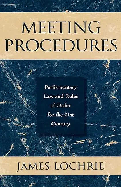 Buy Meeting Procedures (English, James Lochrie) Online at Best Price - BookBajar