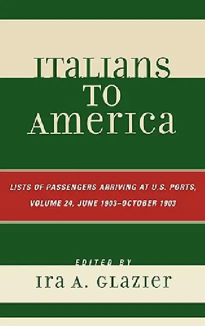 Buy Italians to America (English, Ira A. Glazier) Online at Best Price - BookBajar