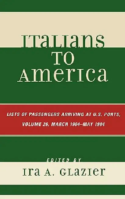 Buy Italians to America (English, Ira A. Glazier) Online at Best Price - BookBajar