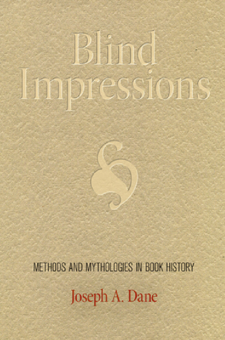 Buy Blind Impressions (English, Joseph A. Dane) Online at Best Price - BookBajar