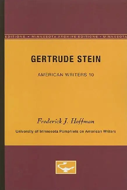 Buy Gertrude Stein - American Writers 10 (English, Frederick J. Hoffman) Online at Best Price - BookBajar