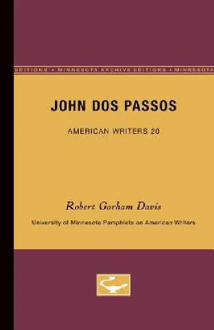 John Dos Passos - American Writers 20 (English, Robert Gorham Davis) - Image 1 - BookBajar