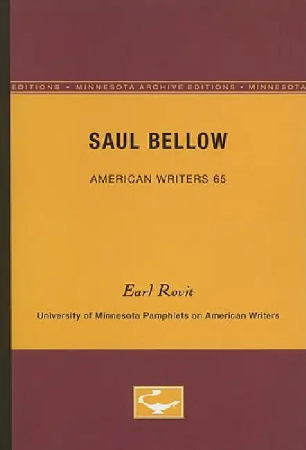 Saul Bellow - American Writers 65 (English, Earl Rovit) - Image 1 - BookBajar