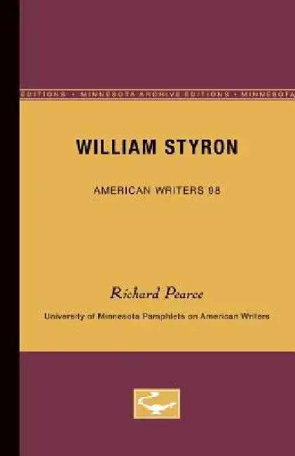 William Styron - American Writers 98 (English, Richard Pearce) - Image 1 - BookBajar