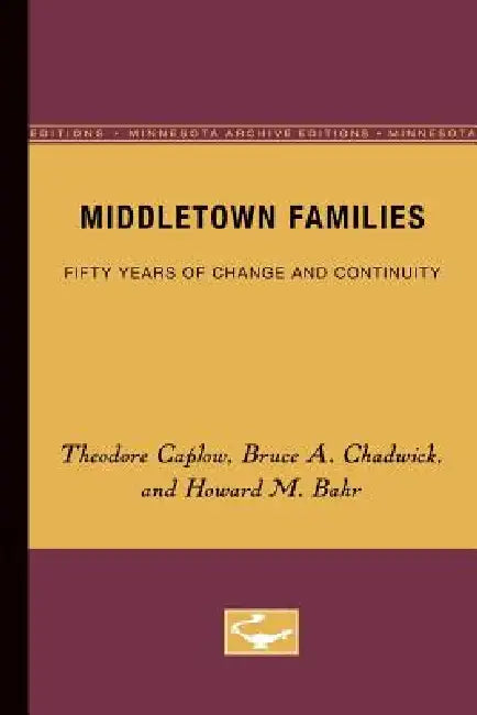 Buy Middletown Families (English, Theodore Caplow) Online at Best Price - BookBajar