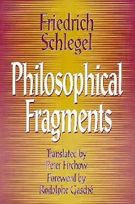 Buy Philosophical Fragments (English, Friedrich Schlegel) Online at Best Price - BookBajar