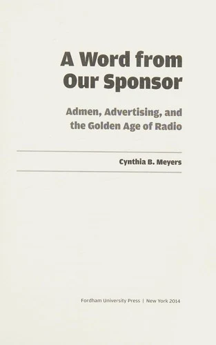 Buy A Word from Our Sponsor (English, Cynthia B. Meyers) Online at Best Price - BookBajar